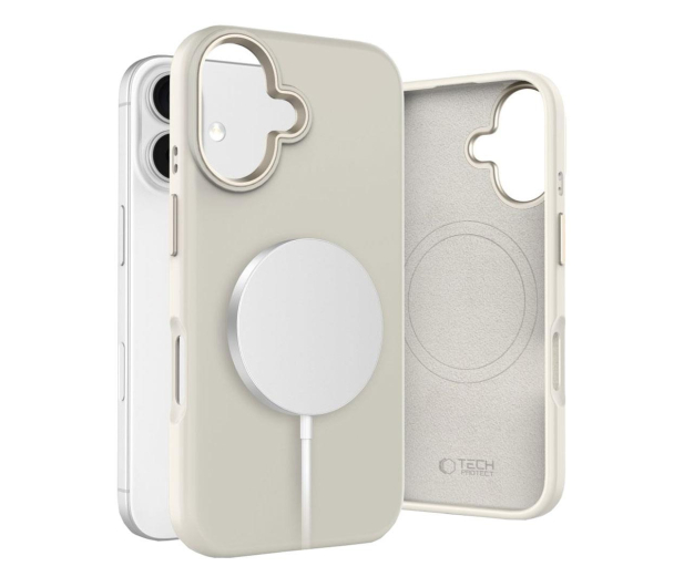 TECH-PROTECT Silicone Pure Magsafe do iPhone 16 cosmic latte 5906302372539 - 1296679 - zdjęcie